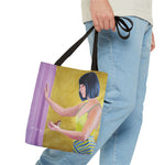 Load image into Gallery viewer, Printed Artistic Pop-Art Tote Bag - Embrace Nature and Creativity
