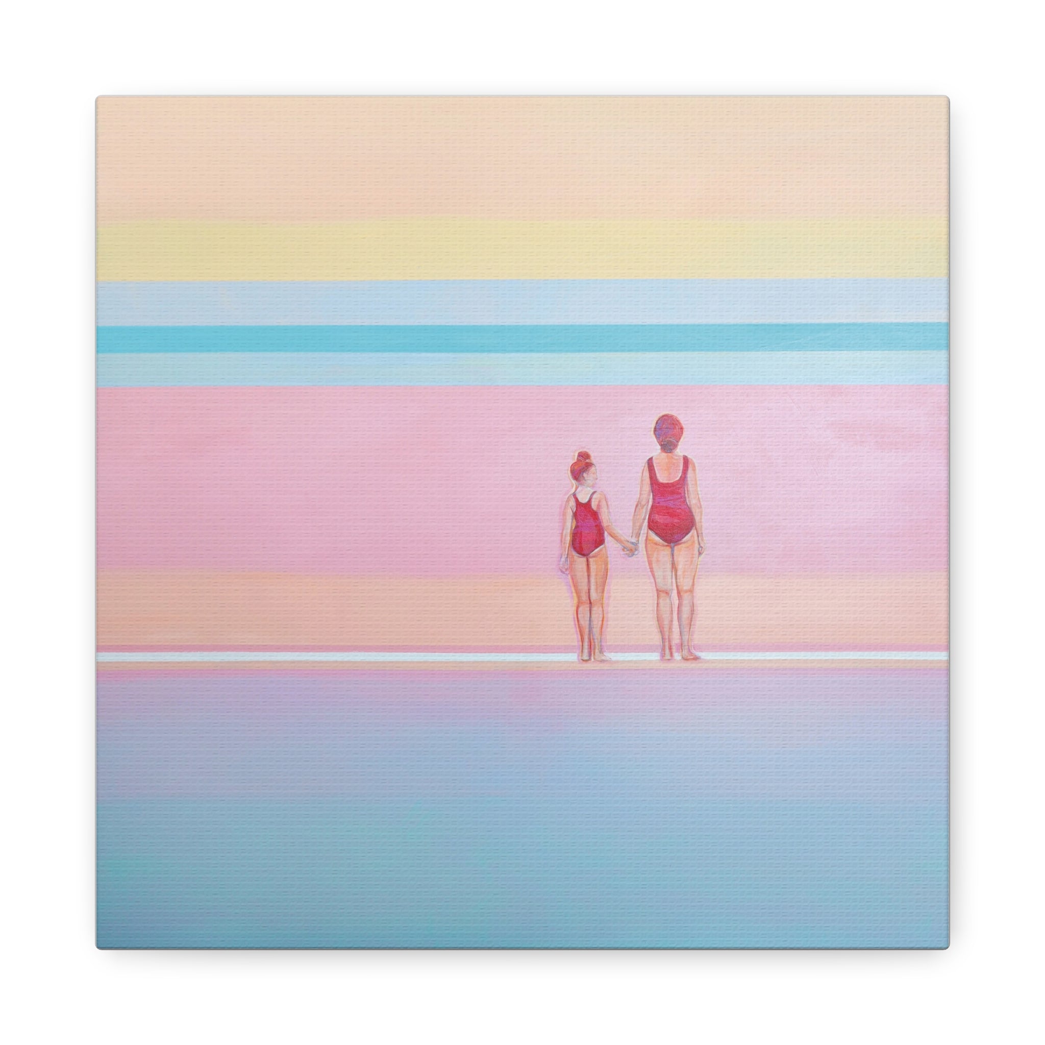 Beach Vibes Canvas Wall Art - Family Bonding Decor