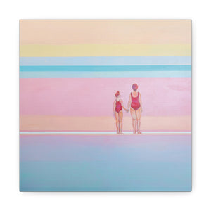 Beach Vibes Canvas Wall Art - Family Bonding Decor