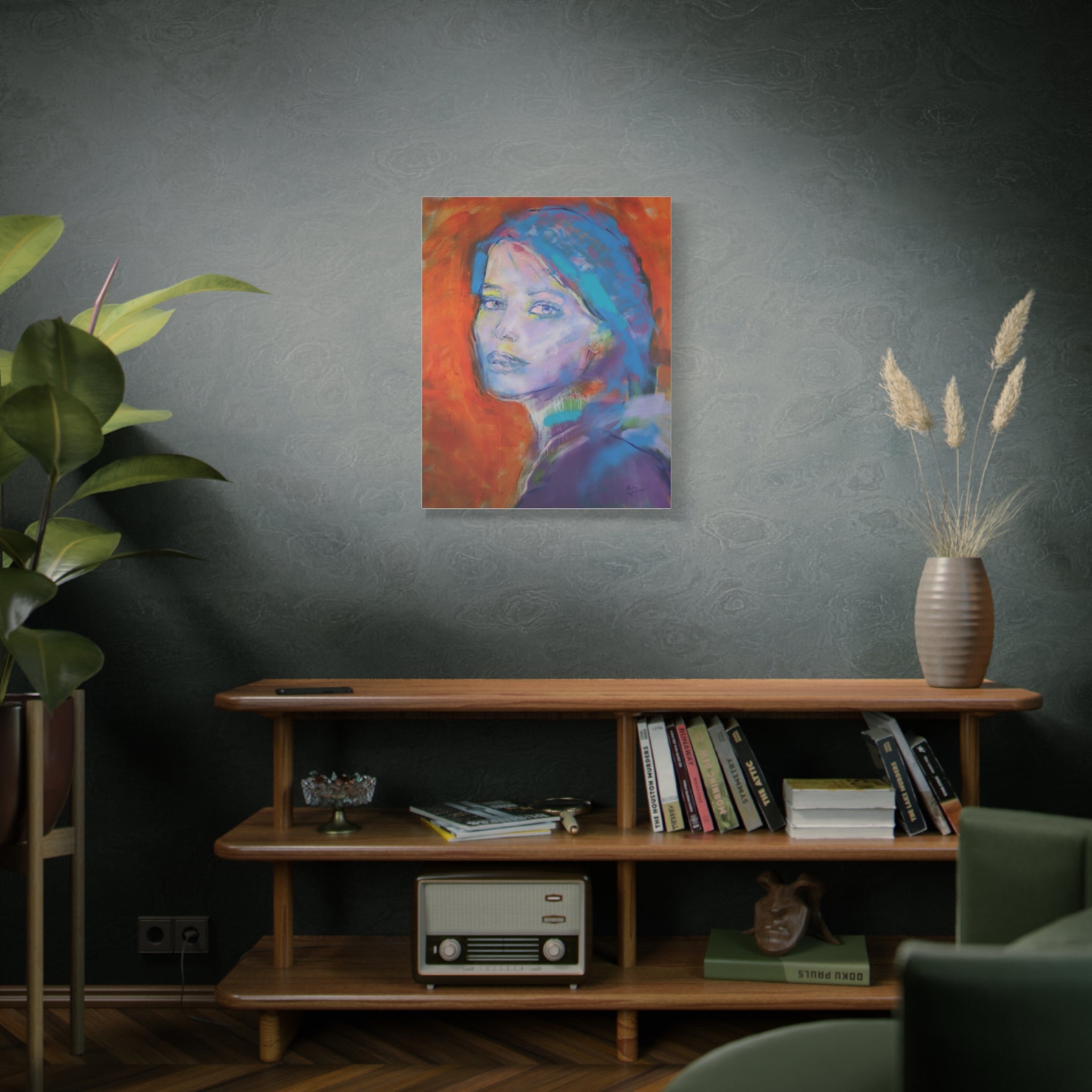 Vibrant Woman's Portrait Canvas Art - Decor for Modern Home