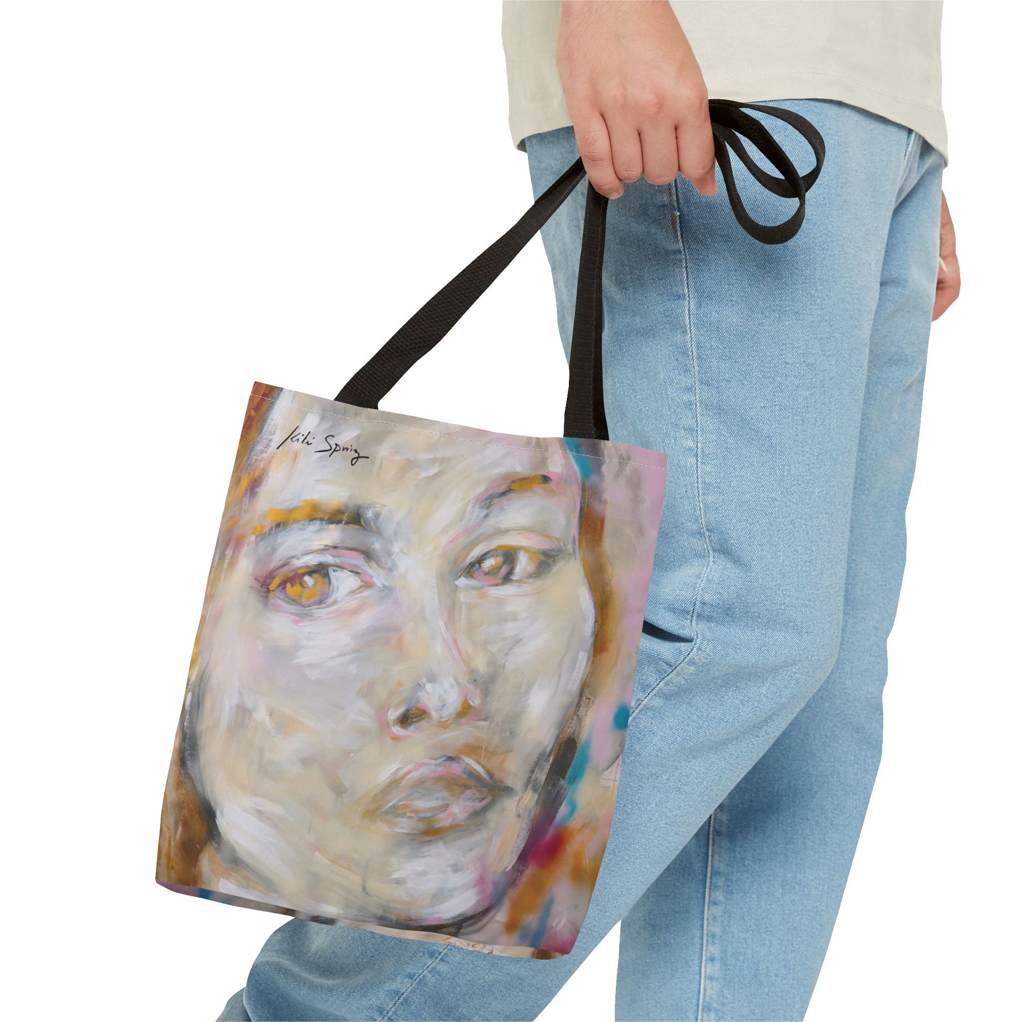 Feminine Portrait Tote Bag by Kiki Spring