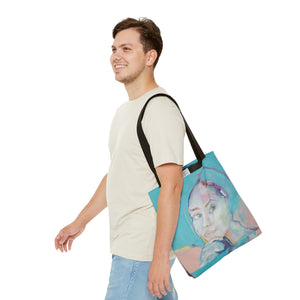 Turquoise Tote Bag for Leisure Time on the Beach or Shopping