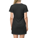 Load image into Gallery viewer, Artistic Pop-Art Black T-Shirt Dress

