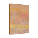 Load image into Gallery viewer, Abstract painting with soft pink and yellow hues on a white background

