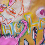 Load image into Gallery viewer, Colorful abstract art with text on a textured background
