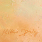 Load image into Gallery viewer, Textured art background with a signature in the center
