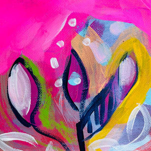 Hello Switzerland / Original Mixed Media Painting