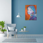 Load image into Gallery viewer, Vibrant Woman&#39;s Portrait Canvas Art - Decor for Modern Home
