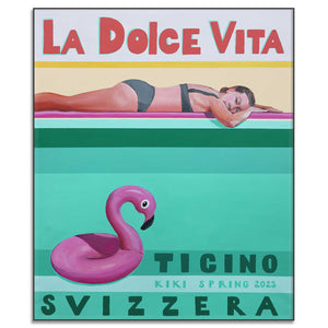 La Dolce Vita (Ticino Switzerland) / Original Pop-Art Painting