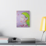 Load image into Gallery viewer, light living room shelf violet portrait art print
