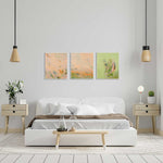 Load image into Gallery viewer, Modern bedroom with a bed, side tables, and wall art
