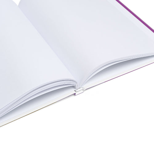 Open book with white pages on a white background