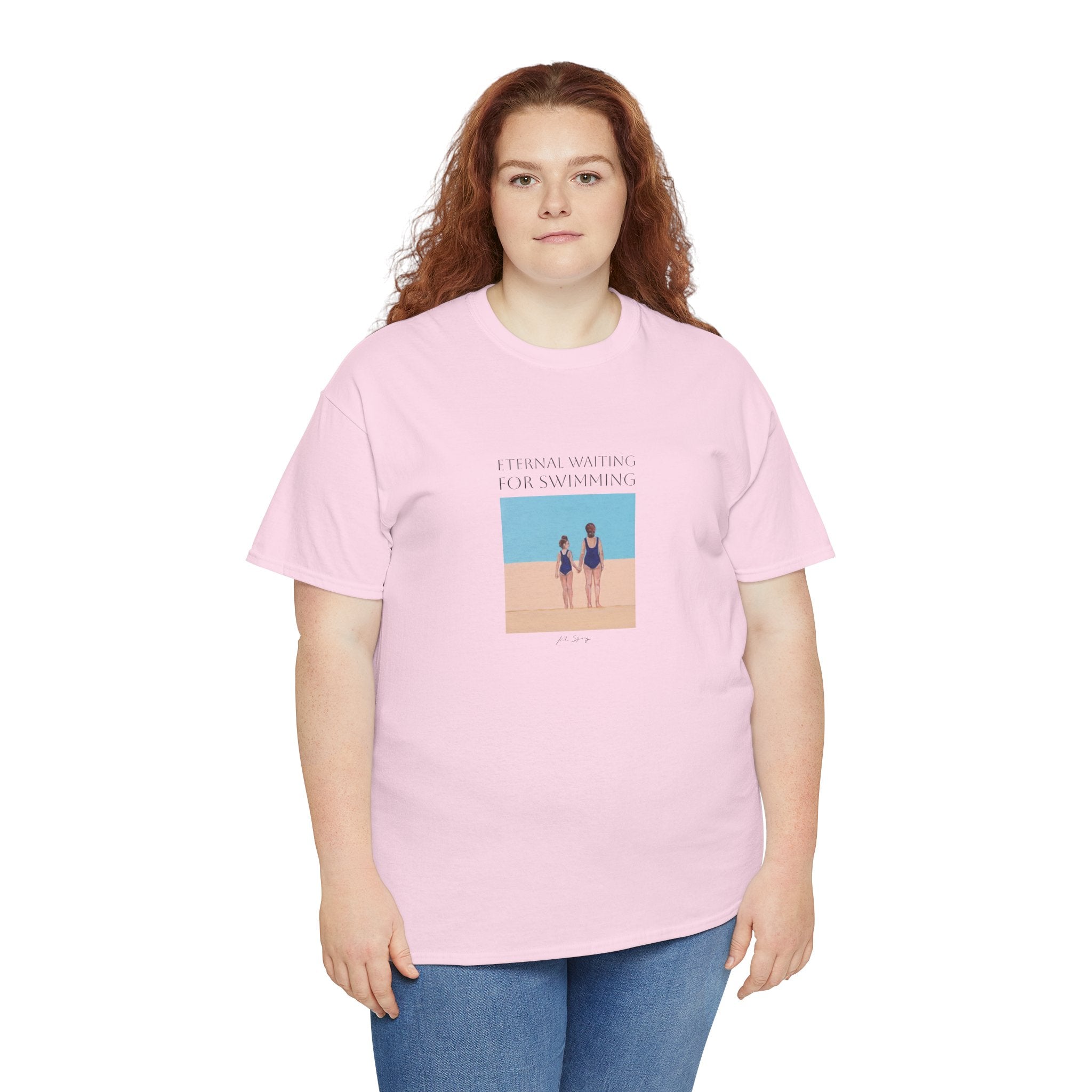 Beach Nostalgia Unisex Tee - Waiting for Summer Time - Mother and Daughter Design