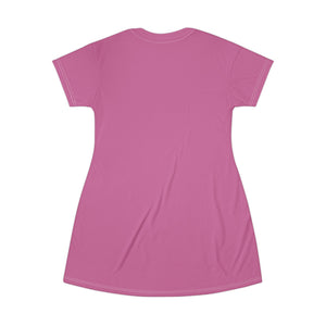 Pink Artistic Pop-Art T-Shirt Dress by Kiki Spring