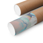Load image into Gallery viewer, Vertical Posters - Soft Turquoise Female Portrait, Pastel Color Palette
