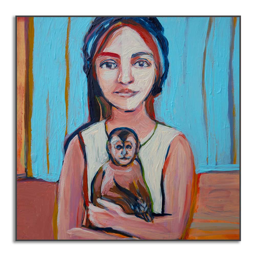 No More Banana Drama / Original Small Acrylic Painting