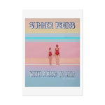 Load image into Gallery viewer, Poster with two people holding hands on a beach and text 'Summer begins with a hand to hold'.
