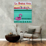 Load image into Gallery viewer, La Dolce Vita (Ticino Switzerland) / Original Pop-Art Painting
