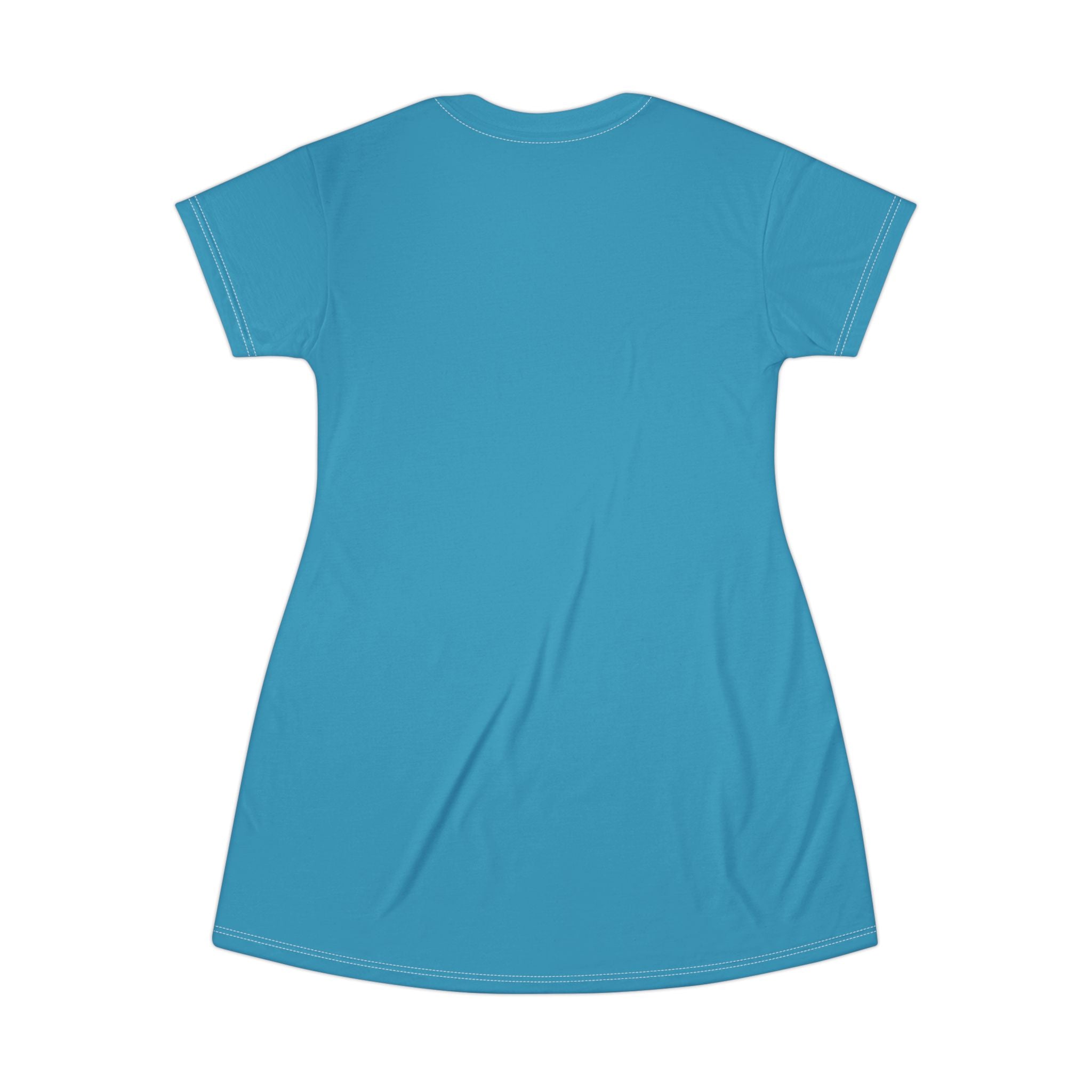 Turquoise Portrait T-Shirt Dress by Kiki Spring