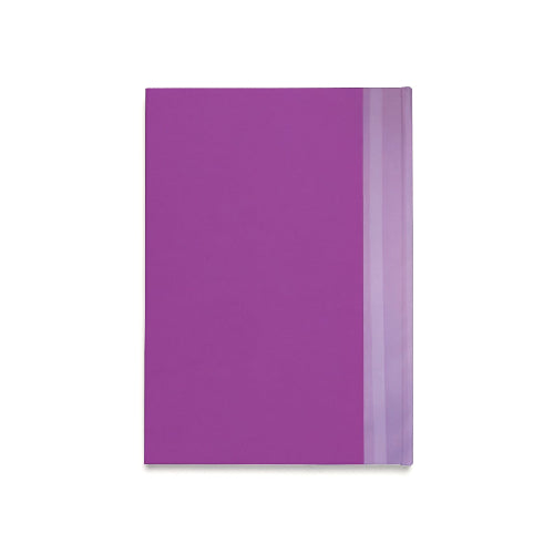 Purple notebook on a white background