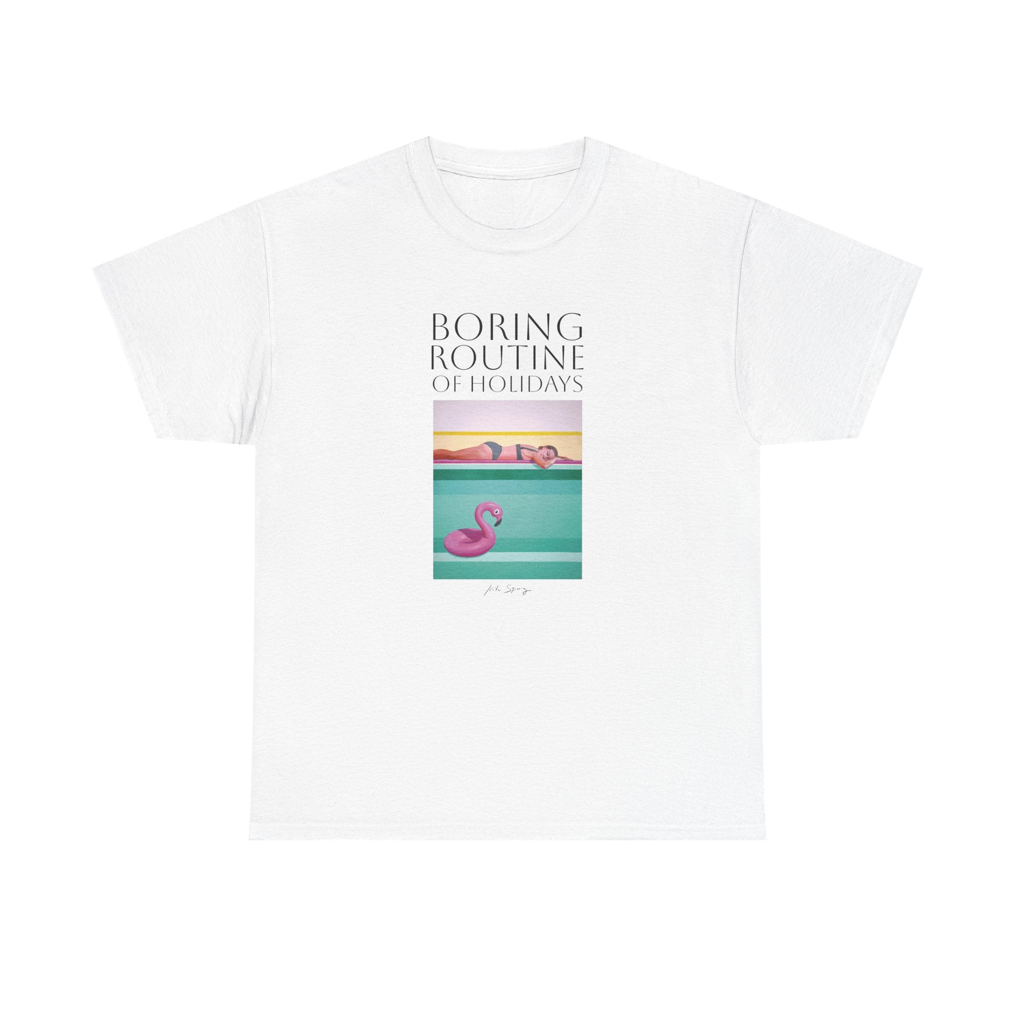 white tshirt by kiki spring boring routine of holidays